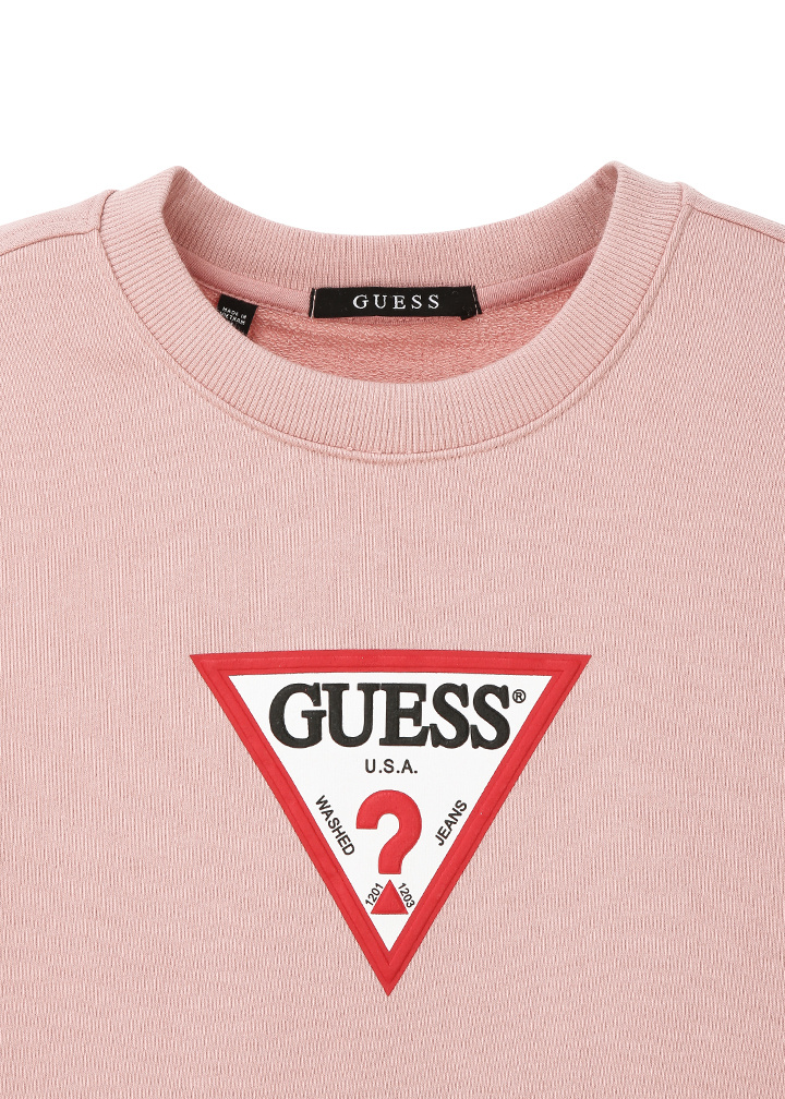 게스(GUESS) 남녀공용 삼각 아이언맨 기본 맨투맨