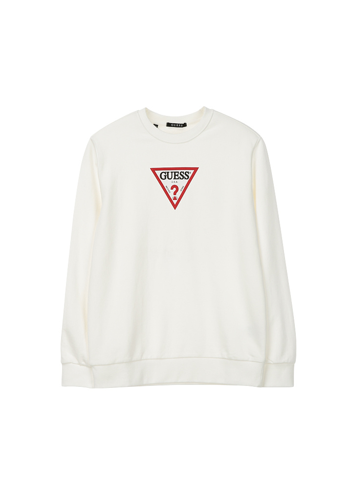 게스(GUESS) 남녀공용 삼각 아이언맨 기본 맨투맨