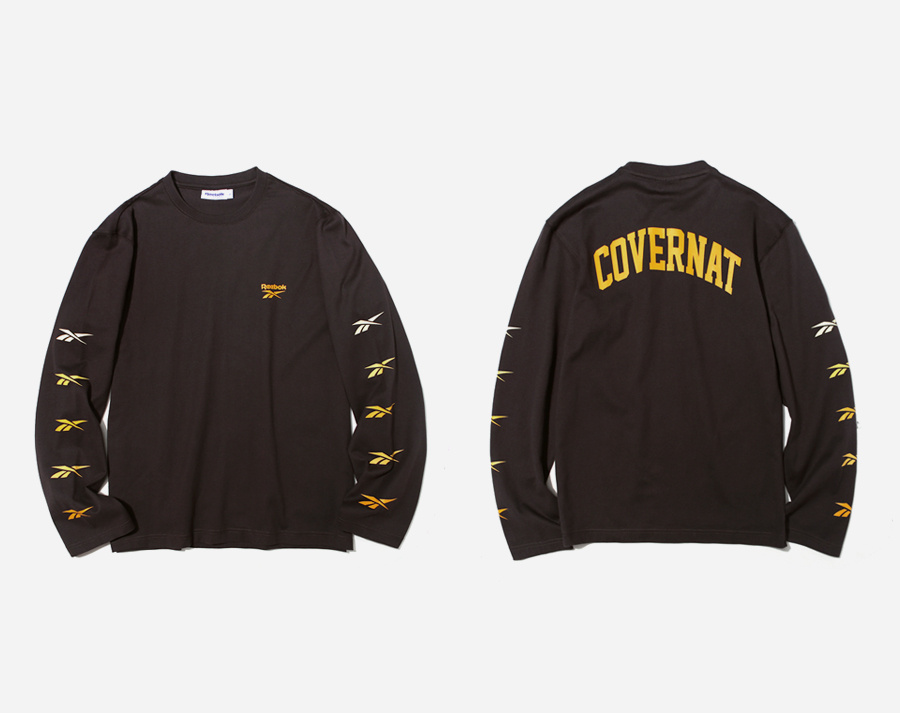 리복(REEBOK) [리복X커버낫][DX7133] 롱 슬리브 티셔츠 - 브라운