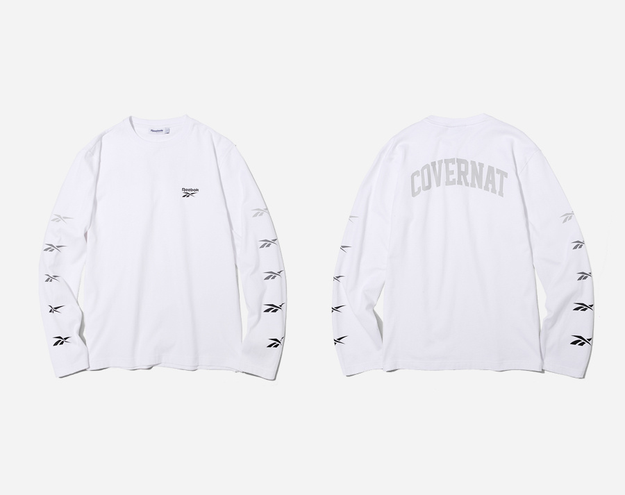 리복(REEBOK) [리복X커버낫][DX7132] 롱 슬리브 티셔츠 - 화이트