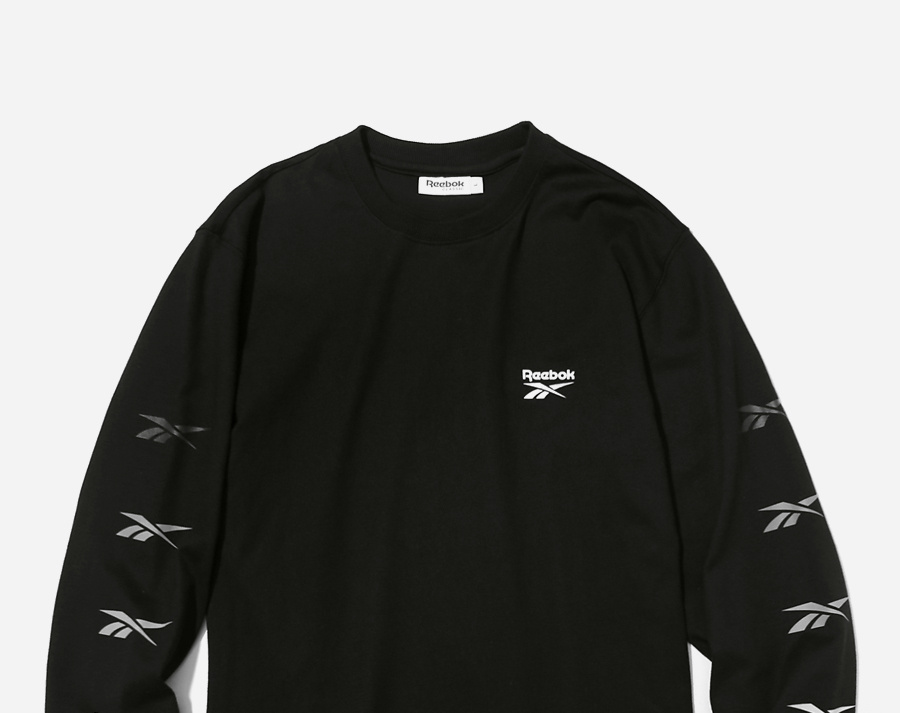 리복(REEBOK) [리복X커버낫][DX7131] 롱 슬리브 티셔츠 - 블랙