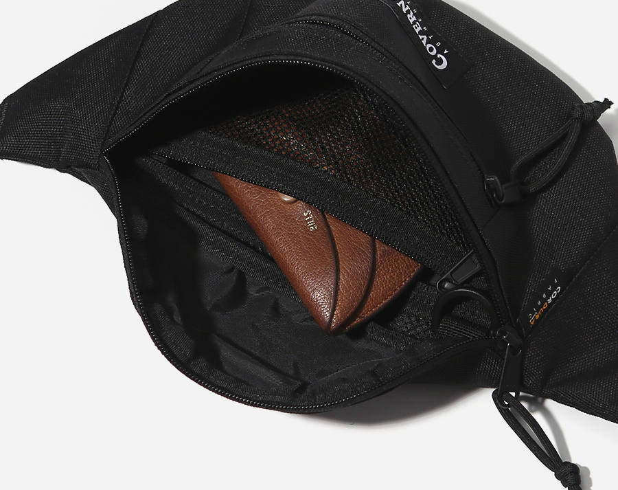 커버낫(COVERNAT) CORDURA FANNY PACK BLACK