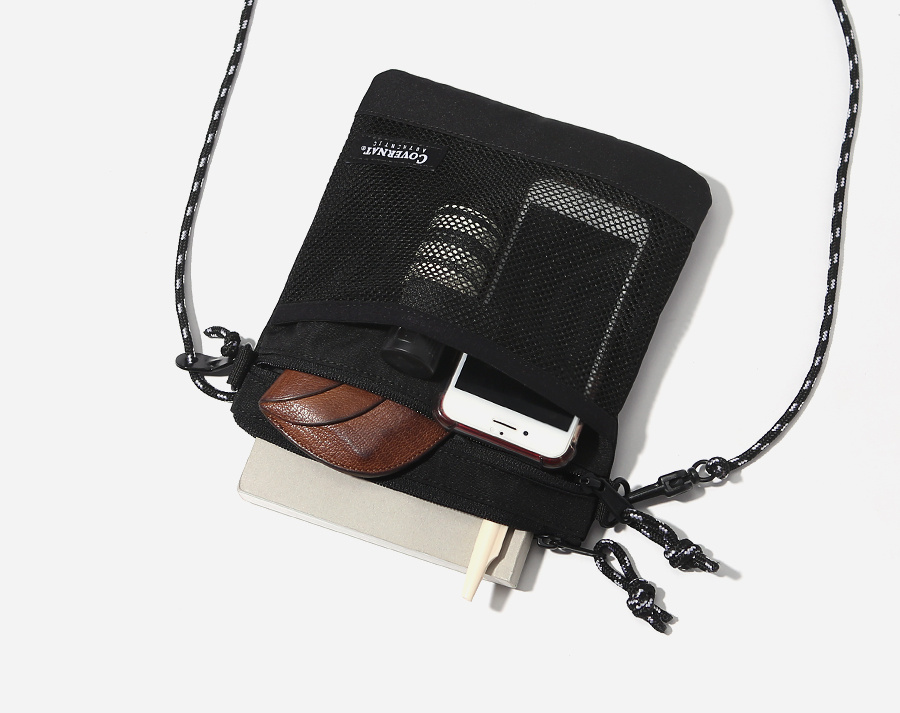 커버낫(COVERNAT) CORDURA SACOCHE BAG BLACK