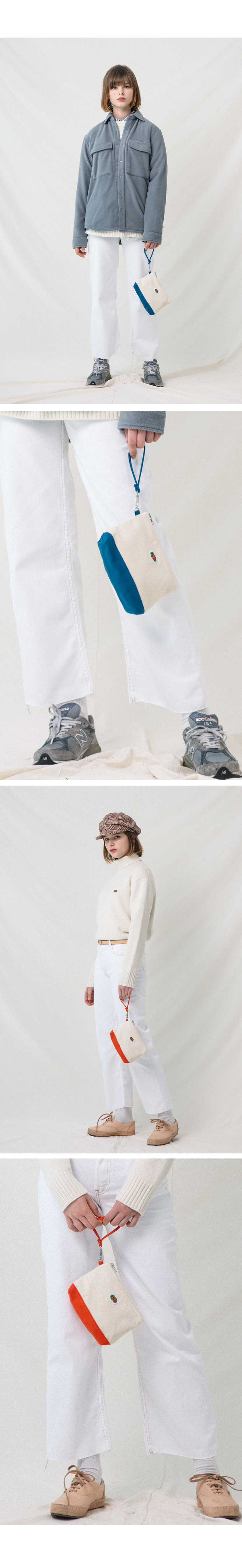 프룻오브더룸(FRUIT OF THE LOOM) POINT COLOR POUCH BLUE