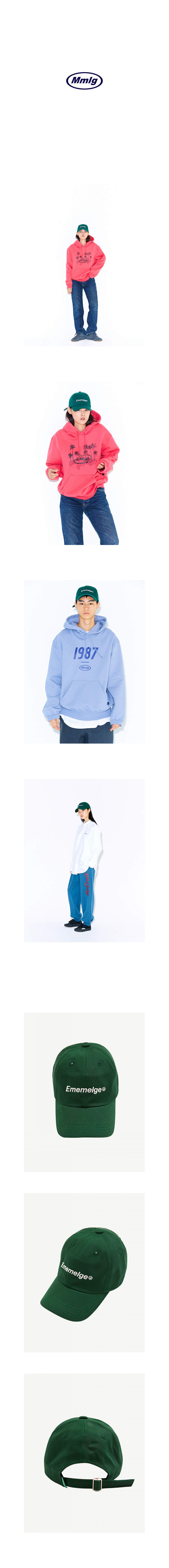 팔칠엠엠서울(87MM_SEOUL) [Mmlg] EMEMELGE BALLCAP (GREEN)