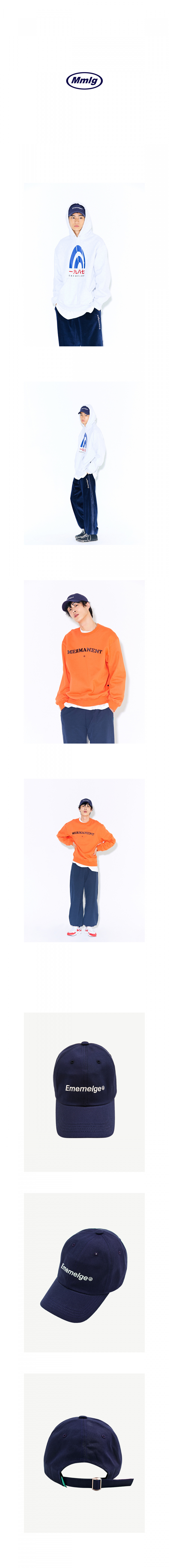 팔칠엠엠서울(87MM_SEOUL) [Mmlg] EMEMELGE BALLCAP (NAVY)