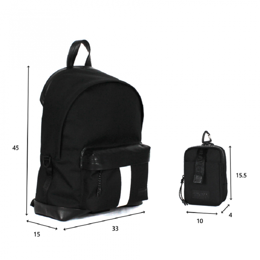 세러데이일레븐(SATURDAY ELEVEN) 리프라퍼 백팩 블랙