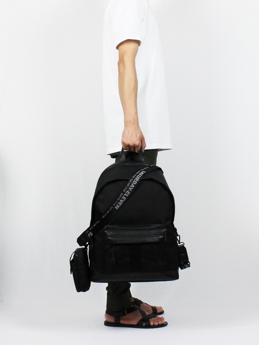 세러데이일레븐(SATURDAY ELEVEN) 리프라퍼 백팩 블랙