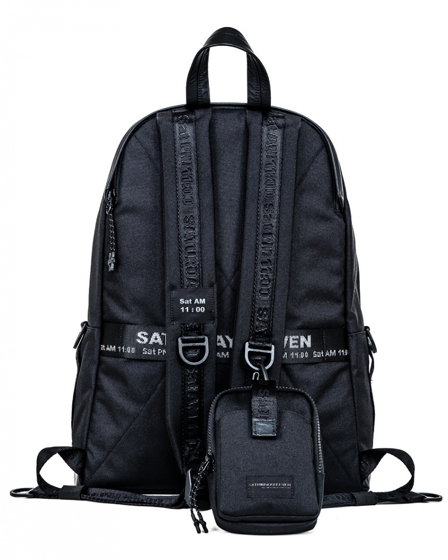 세러데이일레븐(SATURDAY ELEVEN) 리프라퍼 백팩 블랙/화이트