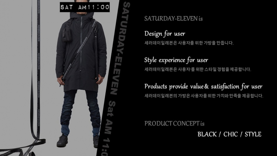 세러데이일레븐(SATURDAY ELEVEN) 리스윙 슬링백 블랙