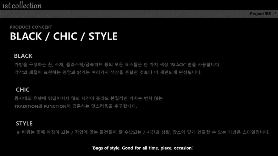 세러데이일레븐(SATURDAY ELEVEN) 리스윙 슬링백 블랙