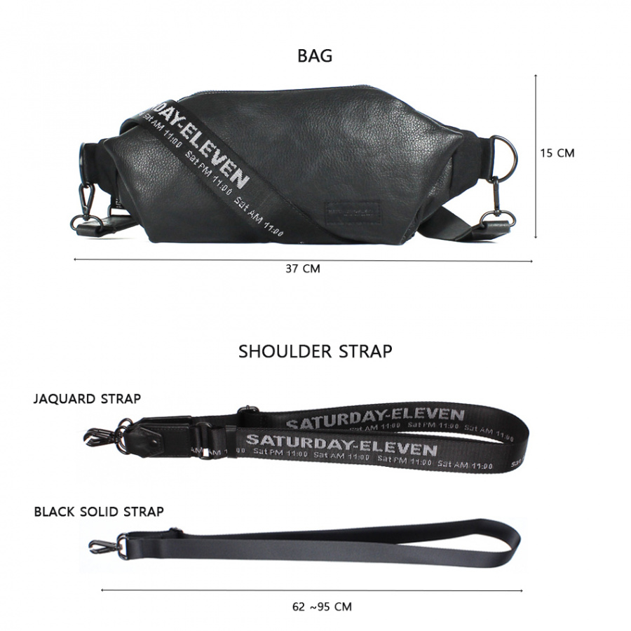 세러데이일레븐(SATURDAY ELEVEN) 리스윙 슬링백 블랙