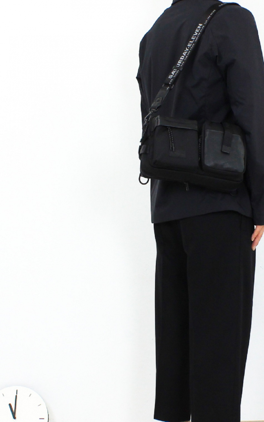 세러데이일레븐(SATURDAY ELEVEN) 리엑스크로스 슬링백 블랙