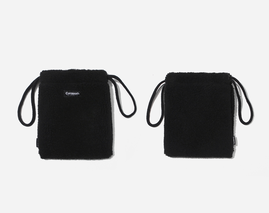 커버낫(COVERNAT) AUTHENTIC LOGO BOA POUCH BLACK