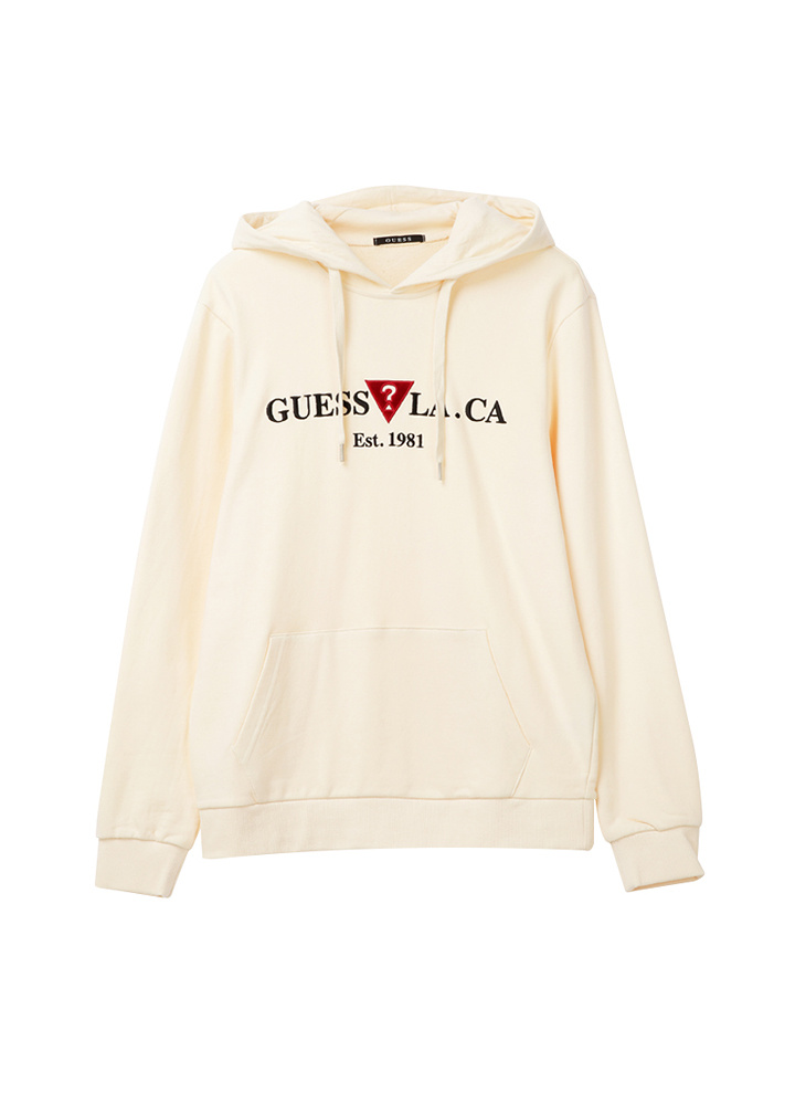 게스(GUESS) 남녀공용 GUESS LA CA 자수 HOODY