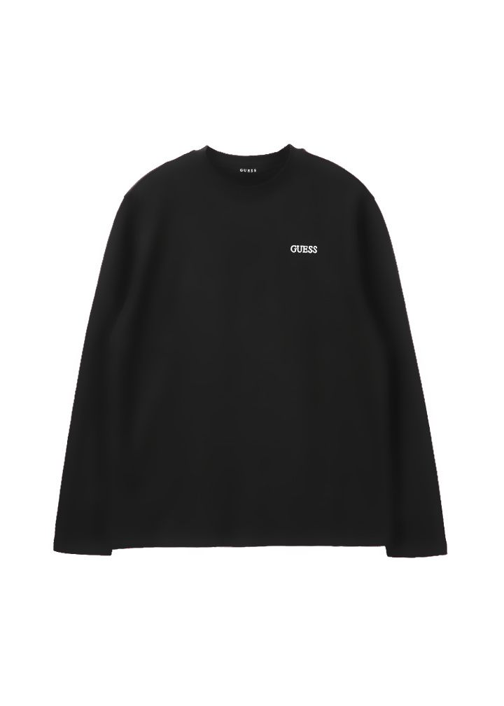 게스(GUESS) 남녀공용 기획 GUESS자수 특양면 긴팔티셔츠
