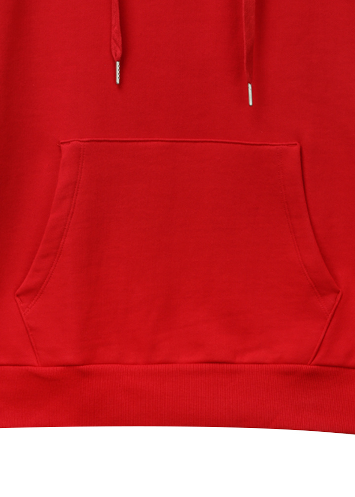 게스(GUESS) 남녀공용 사선와펜 세미오버핏 후드 풀오버