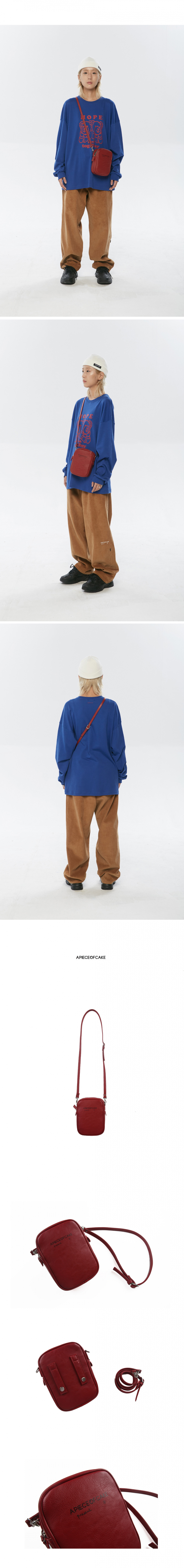 어피스오브케이크(APOC) Basic Logo 2way Bag_Red