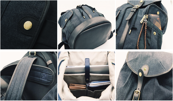 브라스보트(BRASSBOATS) 왁스캔버스 헌터그린 백팩 (올리브 왁스)