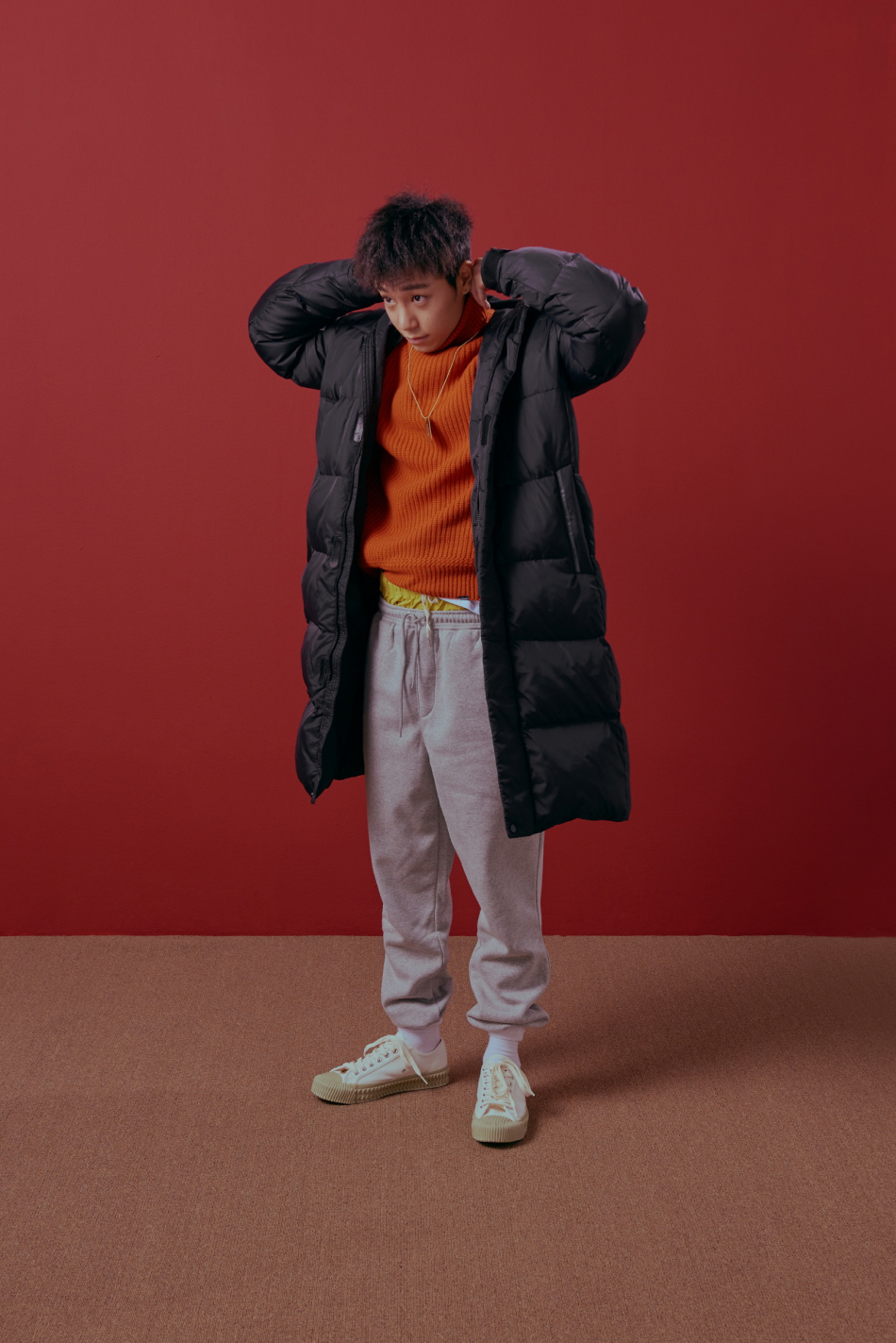 탑텐(TOPTEN) 폴라리스 EX 롱 다운 점퍼-올블랙