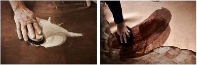 브라스보트(BRASSBOATS) 왁스캔버스 헌터그린 브리프케이스 (올리브 왁스)