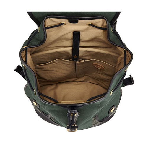 브라스보트(BRASSBOATS) 왁스캔버스 헌터그린 백팩 (올리브 왁스)
