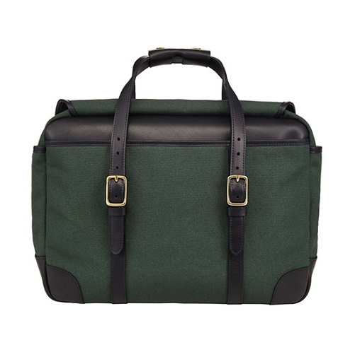 브라스보트(BRASSBOATS) 왁스캔버스 헌터그린 브리프케이스 (올리브 왁스)