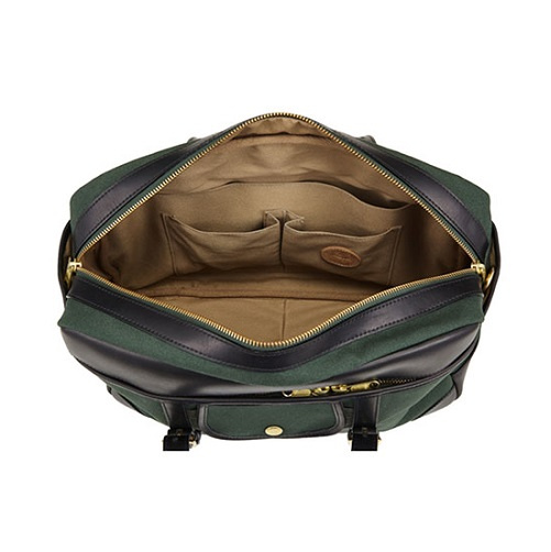 브라스보트(BRASSBOATS) 왁스캔버스 헌터그린 브리프케이스 (올리브 왁스)