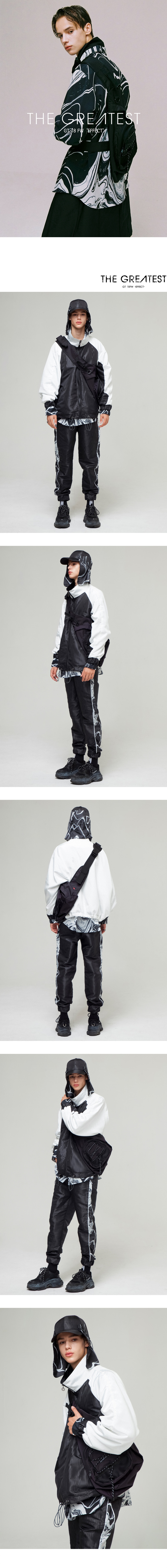 그레이티스트(THE GREATEST) GT18FW17 EFFECT SLING BAG BLACK