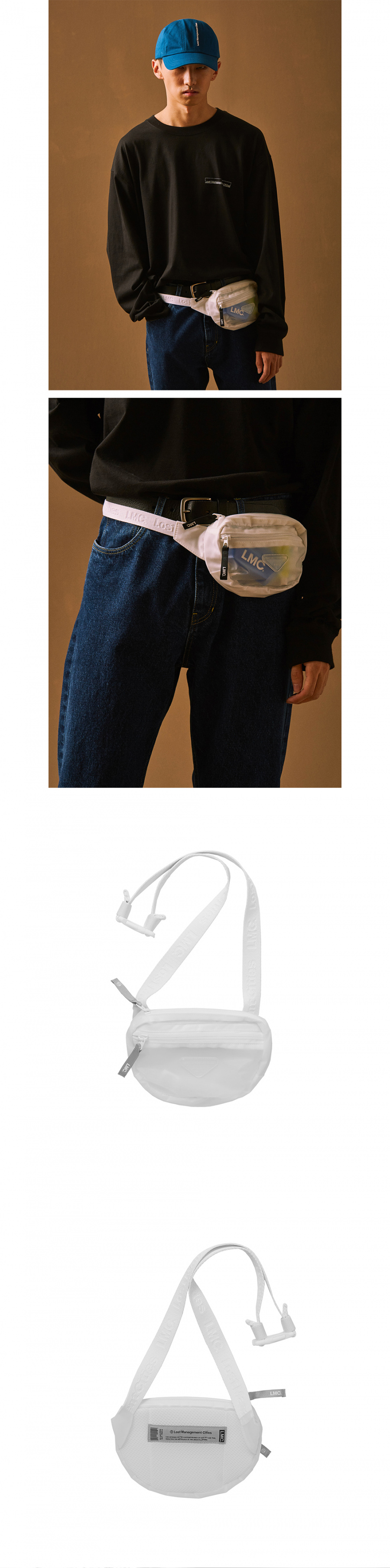 엘엠씨(LMC) LMC MILANO MINI FANNY PACK clear
