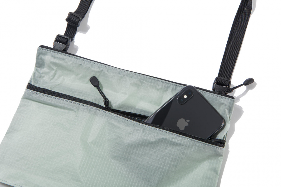 슬로우포크(SLOWPOKE) Mini Cross Bag -light grey-