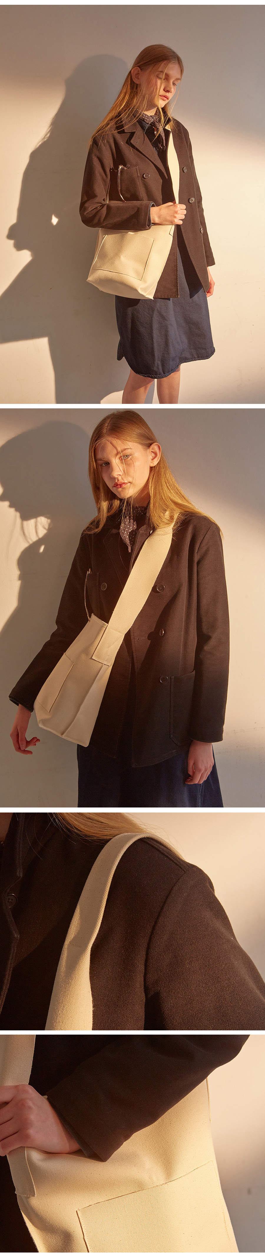 무이모노(MUIMONO) 캔버스 크로스백 (3 컬러)