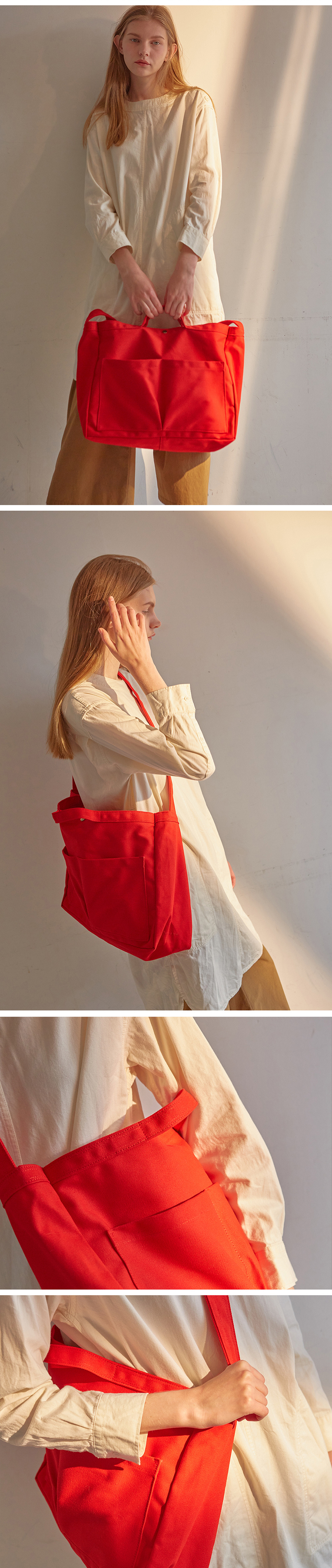 무이모노(MUIMONO) 캔버스 메신저백 (3 컬러)