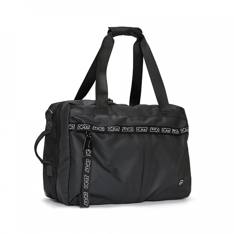 디엠티_피에스티브이엠(DMT_PSTVM) LOGO TAPE TRAVEL BOOTS BAG CROW BLACK(TPU)