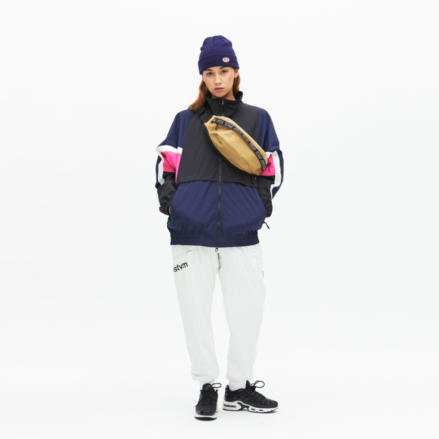 디엠티_피에스티브이엠(DMT_PSTVM) LOGO TAPE WAIST BAG BEIGE