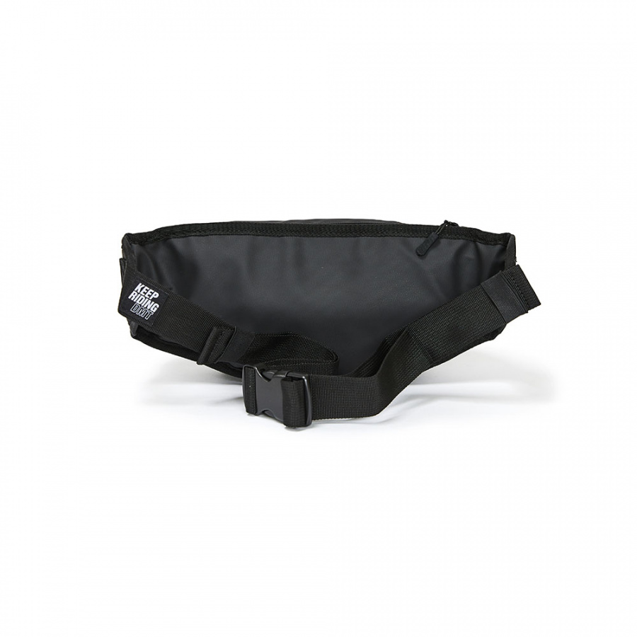 디엠티_피에스티브이엠(DMT_PSTVM) LOGO TAPE WAIST BAG CROW BLACK(TPU)