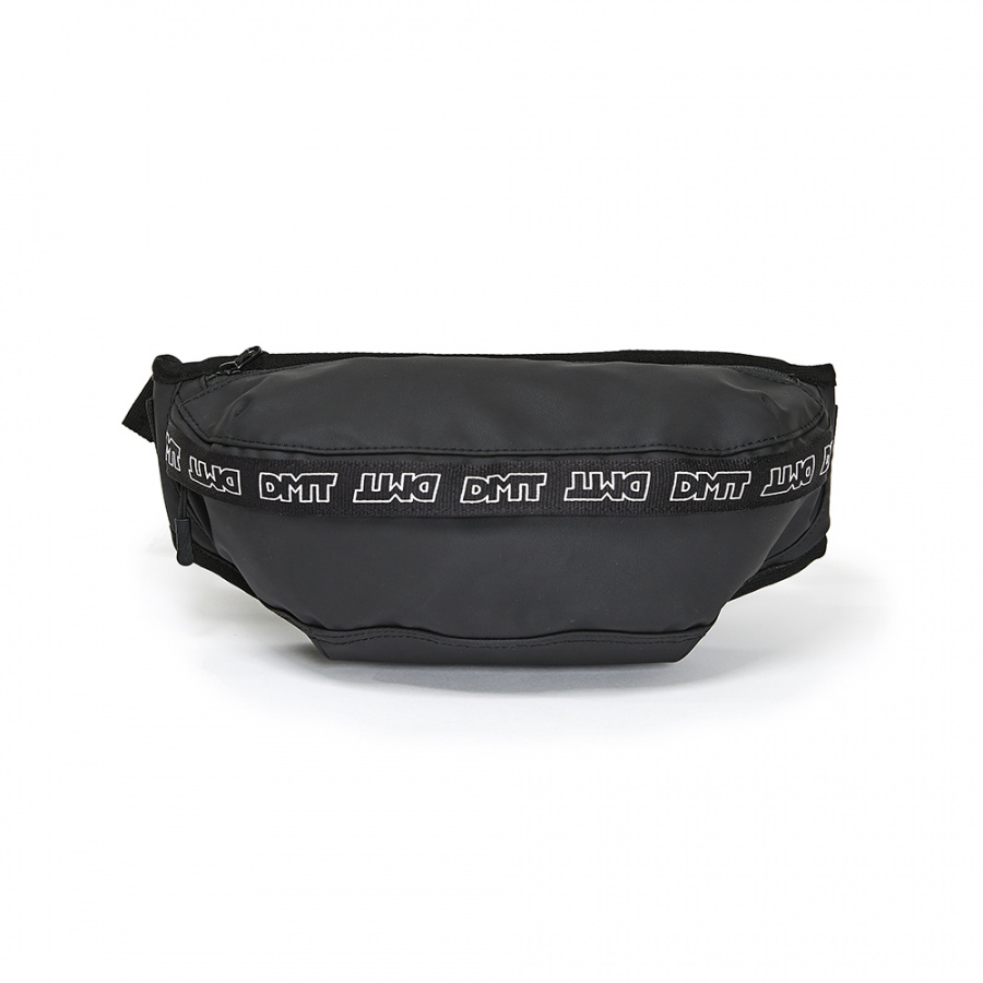 디엠티_피에스티브이엠(DMT_PSTVM) LOGO TAPE WAIST BAG CROW BLACK(TPU)