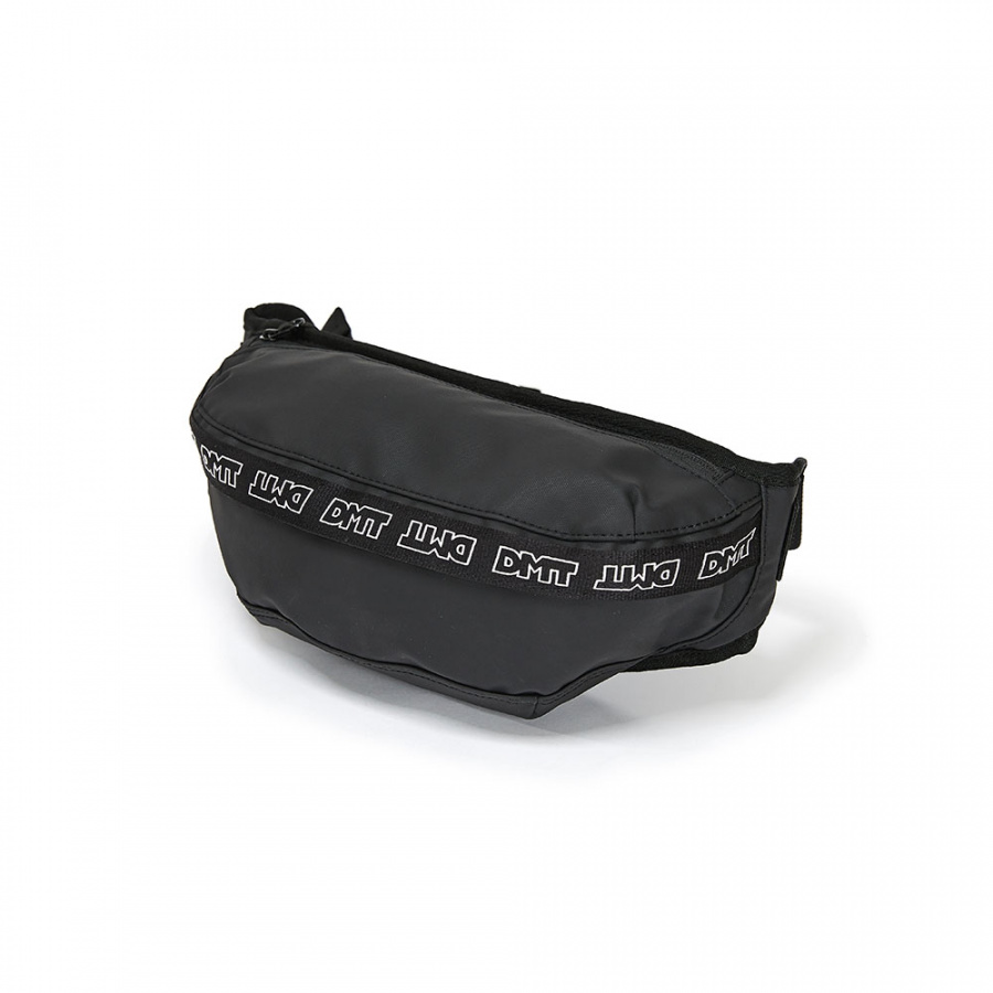 디엠티_피에스티브이엠(DMT_PSTVM) LOGO TAPE WAIST BAG CROW BLACK(TPU)