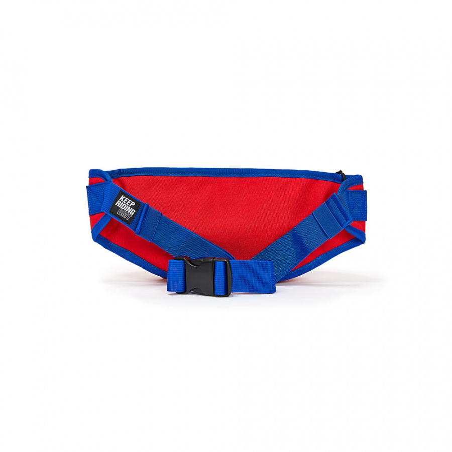 디엠티_피에스티브이엠(DMT_PSTVM) LOGO TAPE WAIST BAG RED