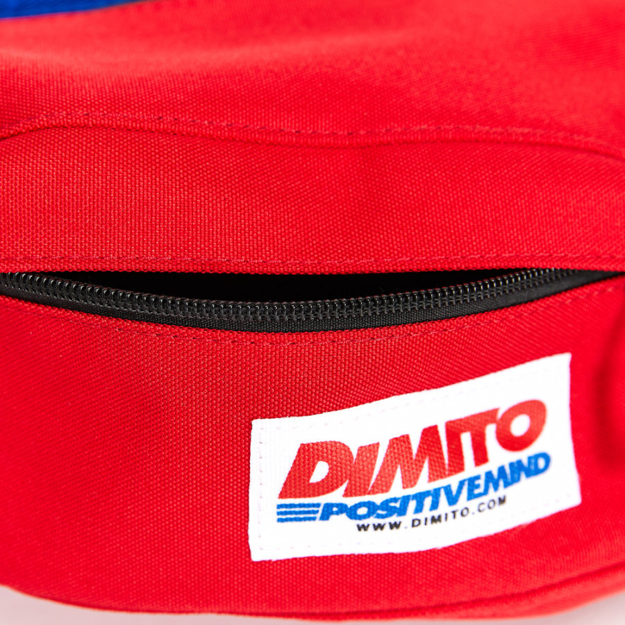디엠티_피에스티브이엠(DMT_PSTVM) LOGO TAPE WAIST BAG RED
