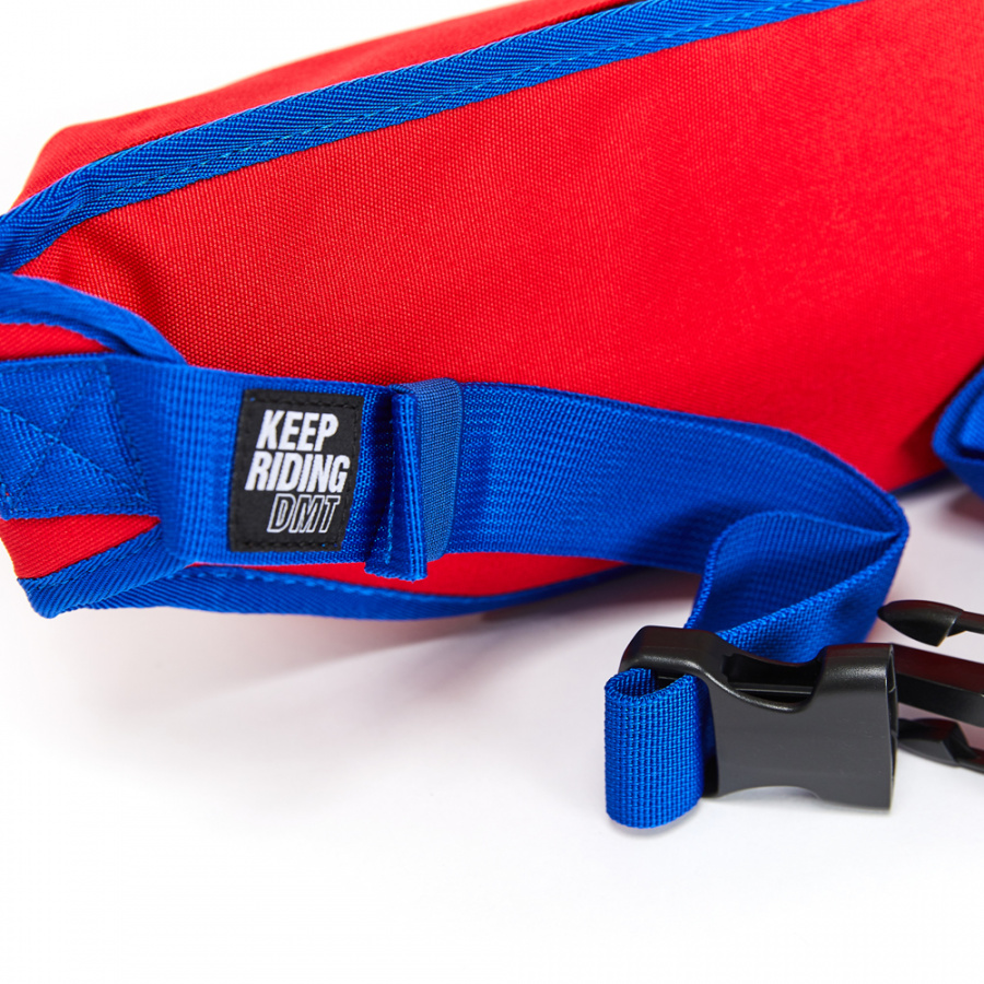 디엠티_피에스티브이엠(DMT_PSTVM) LOGO TAPE WAIST BAG RED