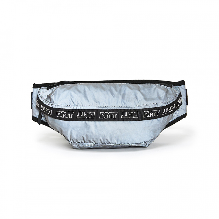 디엠티_피에스티브이엠(DMT_PSTVM) LOGO TAPE WAIST BAG REFELCTIVE GREY CAMO