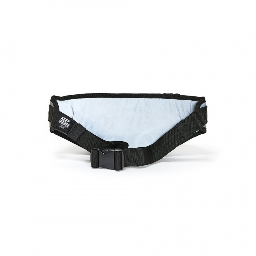 디엠티_피에스티브이엠(DMT_PSTVM) LOGO TAPE WAIST BAG REFELCTIVE GREY CAMO