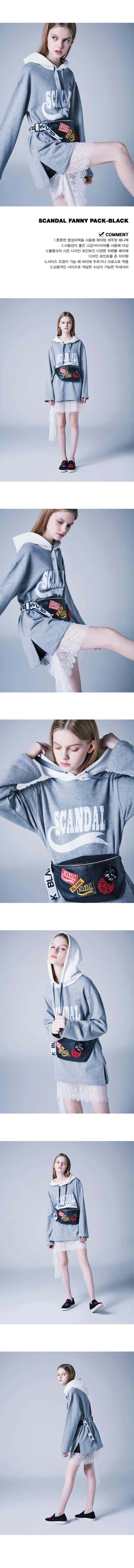 블랭크(BLANK) SCANDAL FANNY PACK-BK