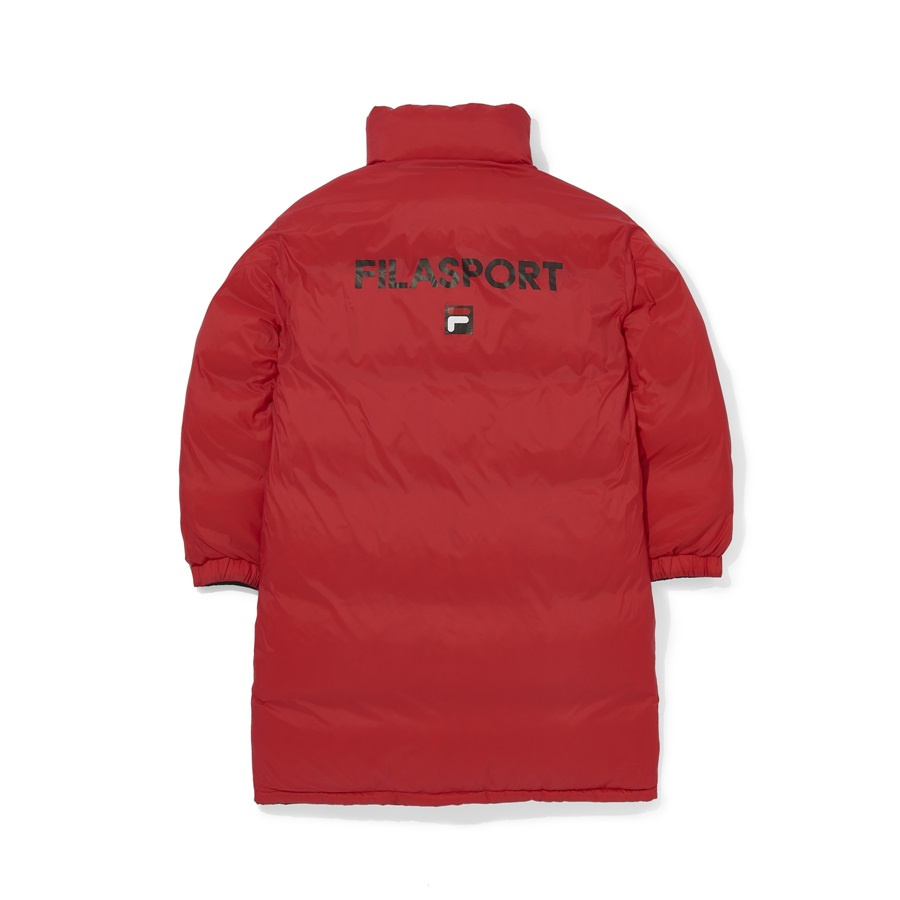 휠라(FILA) 리버시블 롱다운 점퍼 (FE2DJA6103XBLK)