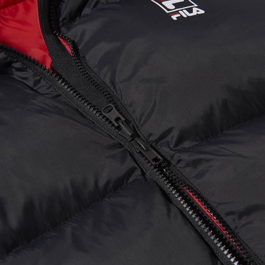 휠라(FILA) 리버시블 롱다운 점퍼 (FE2DJA6103XBLK)