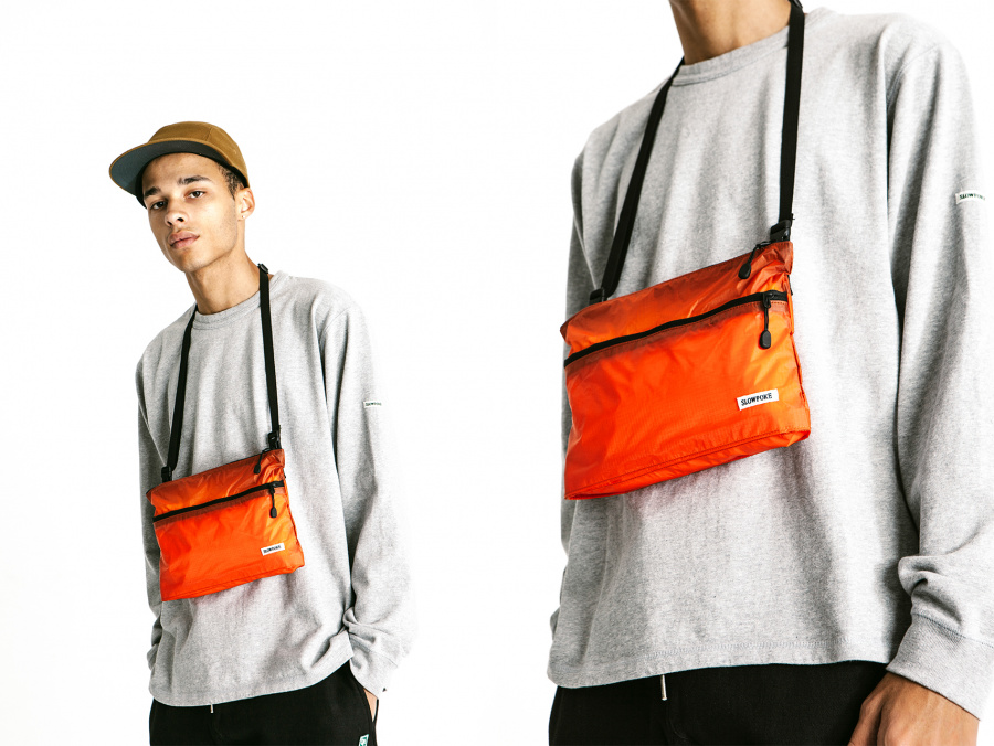 슬로우포크(SLOWPOKE) Mini Cross Bag -light grey-