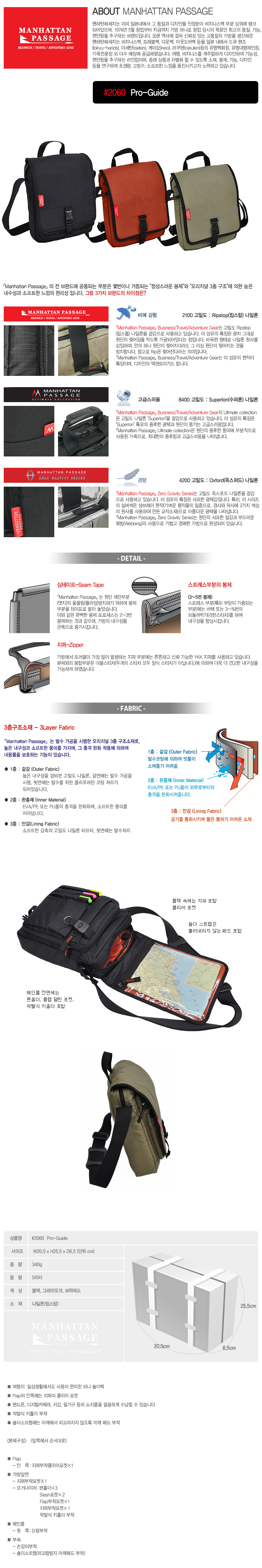 맨하탄페세지(MANHATTANPASSAGE) 맨하탄페세지 2060 Pro-Guide