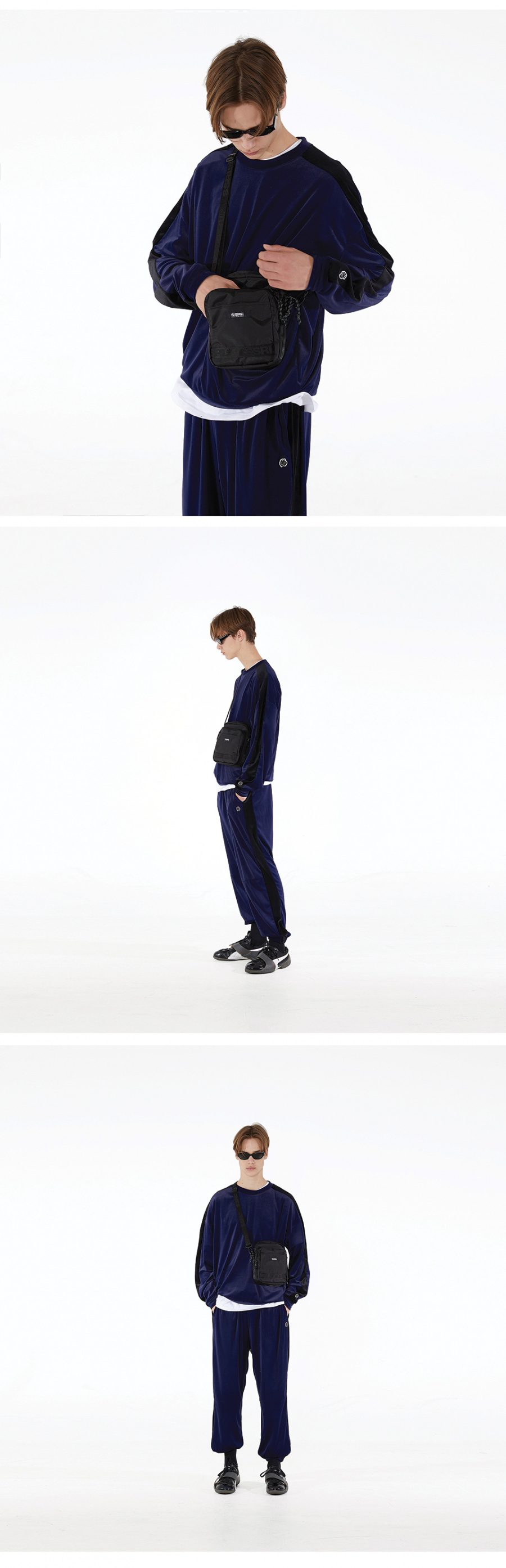 에스에스알엘(SSRL) nylon cross bag / black