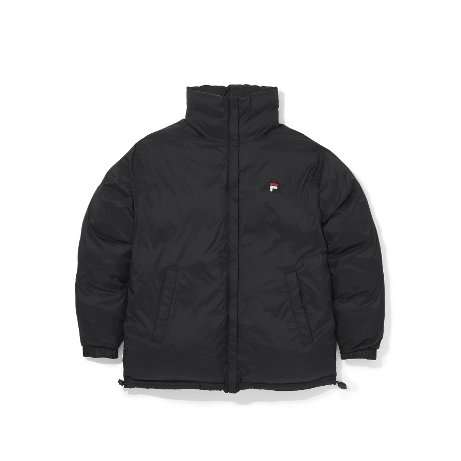 휠라(FILA) 리버시블 숏다운 점퍼_블랙에디션(FE2DJA6101XBBK)